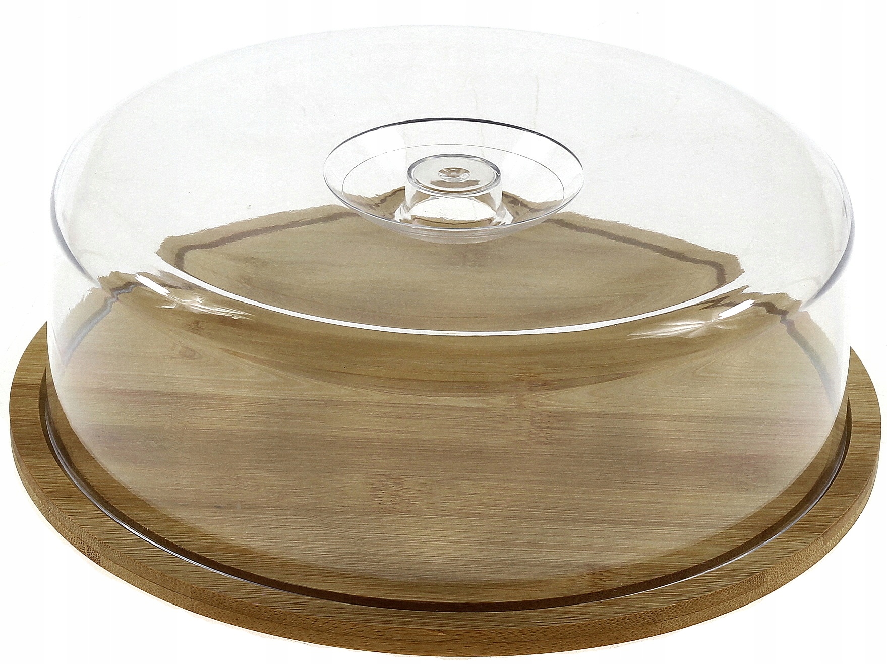 Deska bambusowa z kloszem Tadar 28 cm okrągła — 3