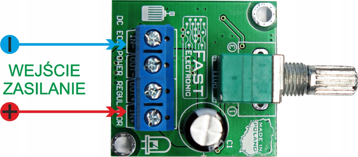 Regulator obrotów Ściemniacz LED PWM 12V 7A Model Reg ECO 7A
