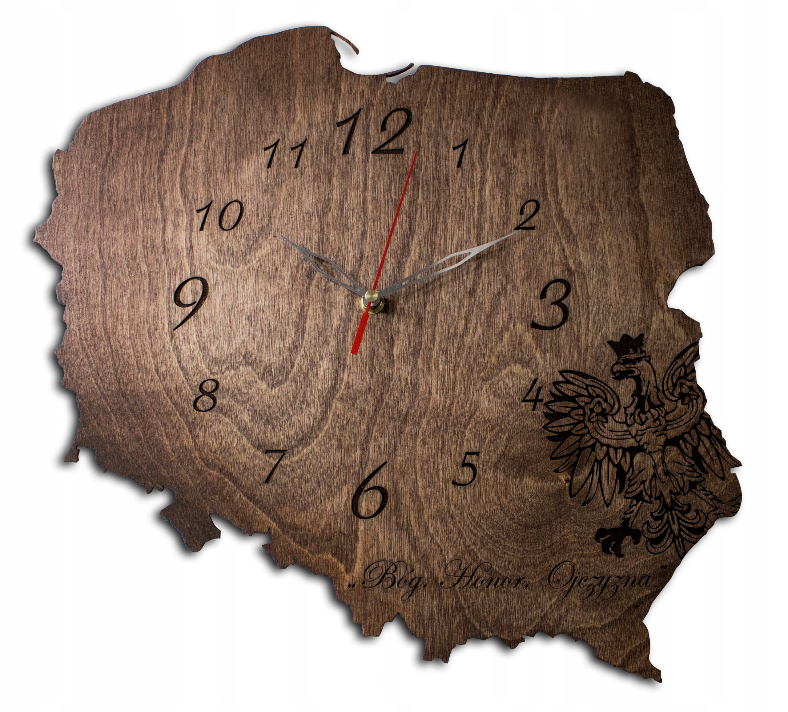 

Zegar na ścianę Polska patriotyczny nowoczesny