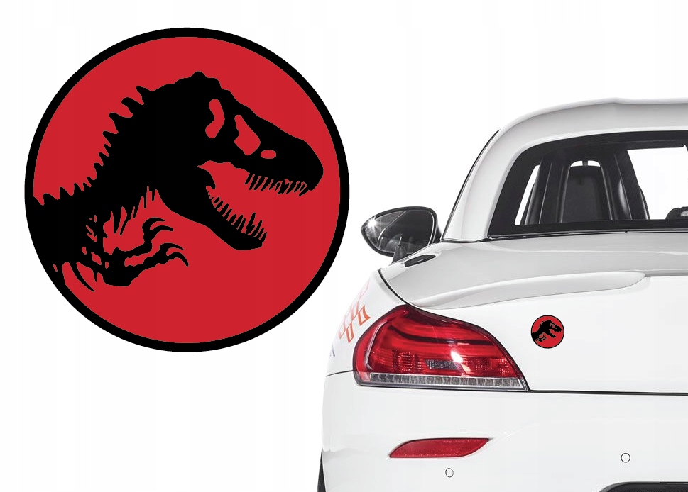 

Naklejka na samochód samochodowa Jurassic Park Jp