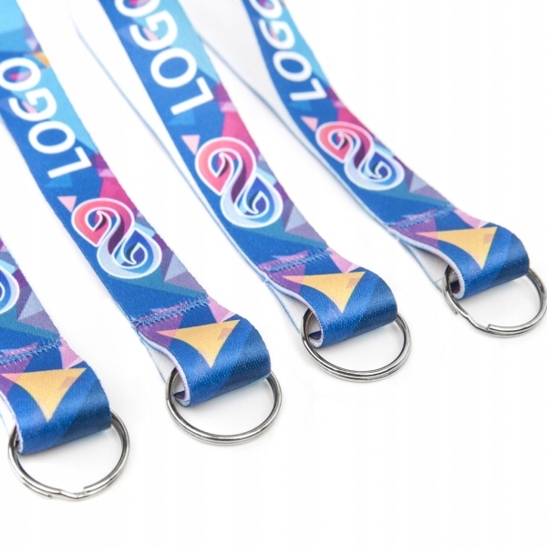 BRELOKI Z NADRUKIEM LOGO NAPISEM LOOP 100 SZTUK Producent inny