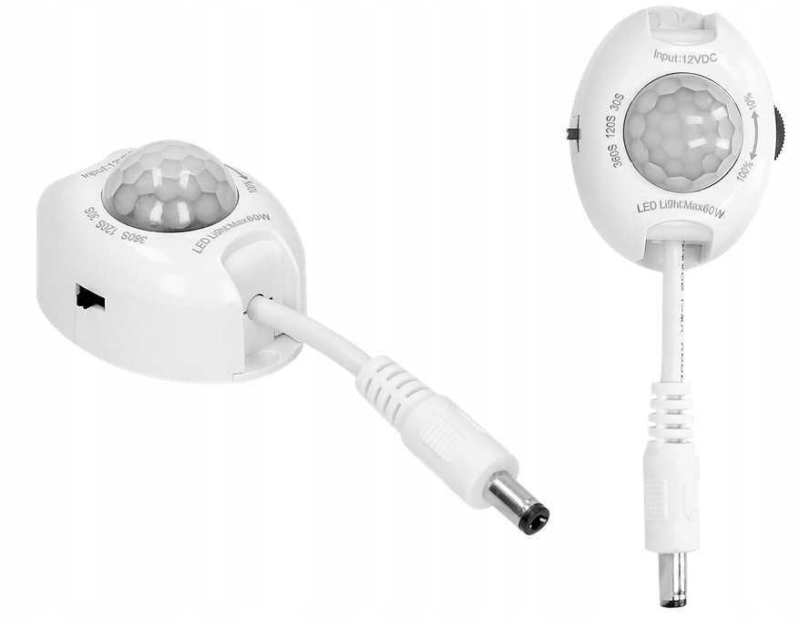 

Czujnik Ruchu Do Taśm Led 12-24V 60W 10 Metrów