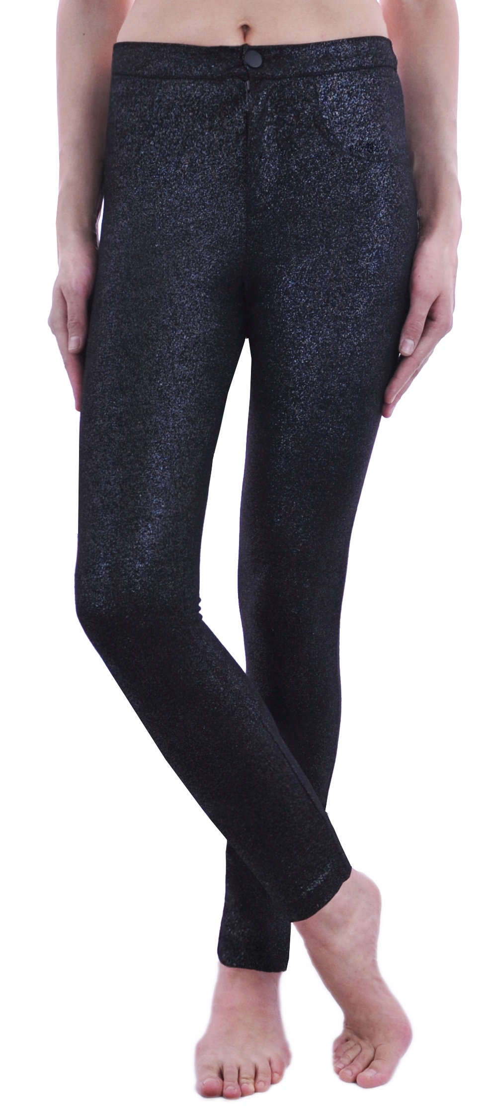 

Calzedonia spodnie czarne srebrna nitka S