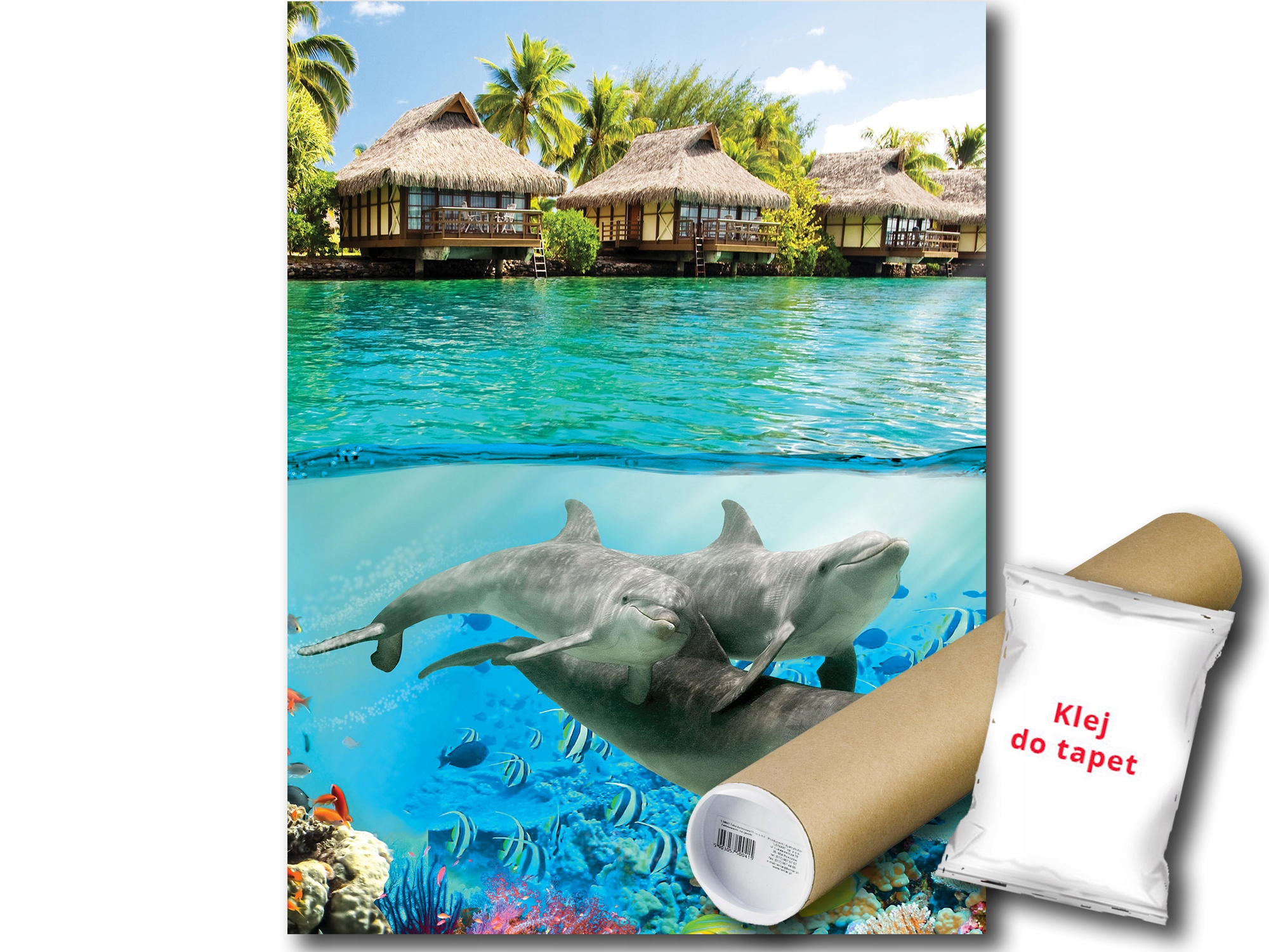 Fototapeta Voda Delfiny 3B Panxl 206x275 F3193