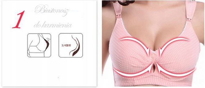 85C Stanik biustonosz do karmienia USZTYWNIANY KOR Materiał dominujący bawełna