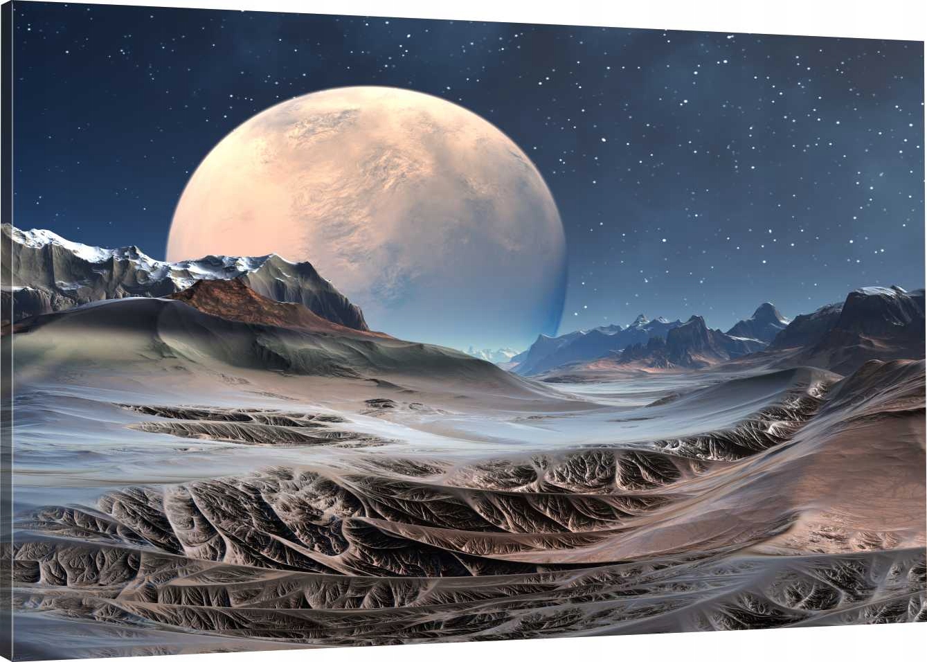 

Obraz Na Płótnie Do Salonu Planeta Księżyc 100x70