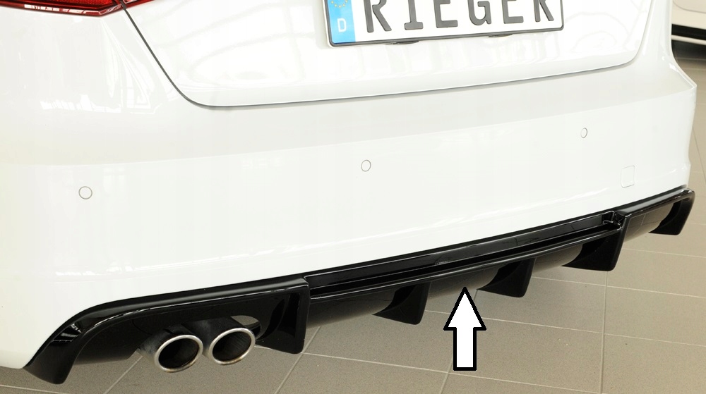 

Dokładka tylnego zderzaka dyfuzor Audi A3 12-16