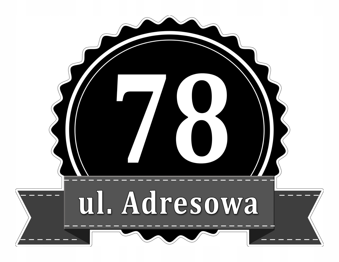 

Tabliczka Adresowa Adres Numer Na Dom znak ulica