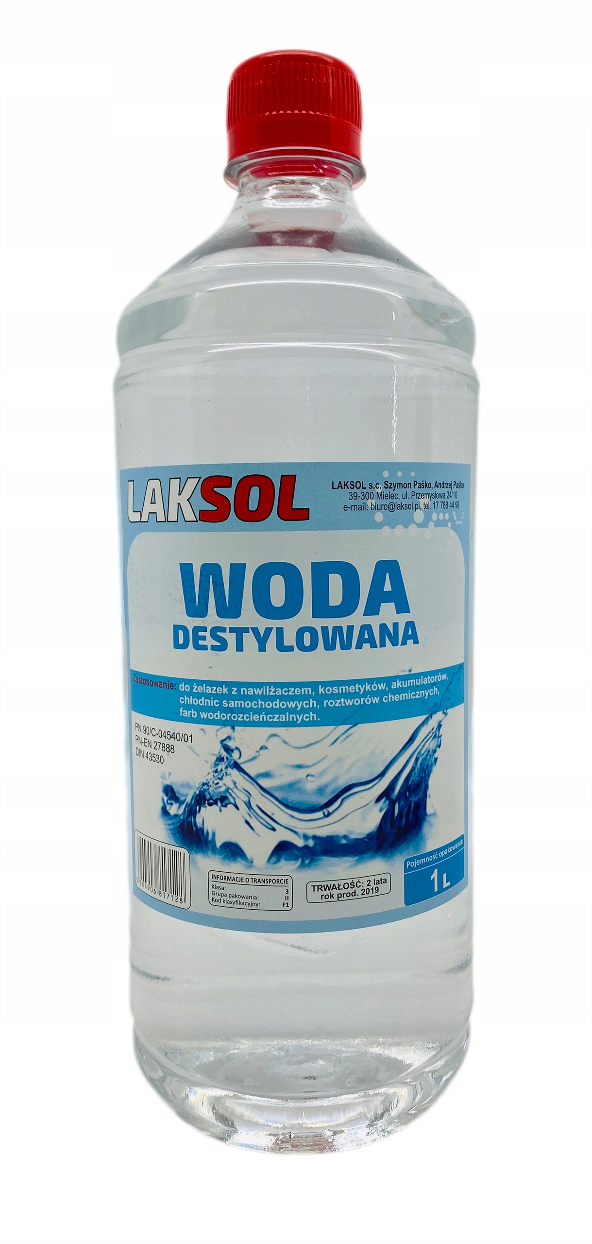 Woda destylowana Laksol 1 l