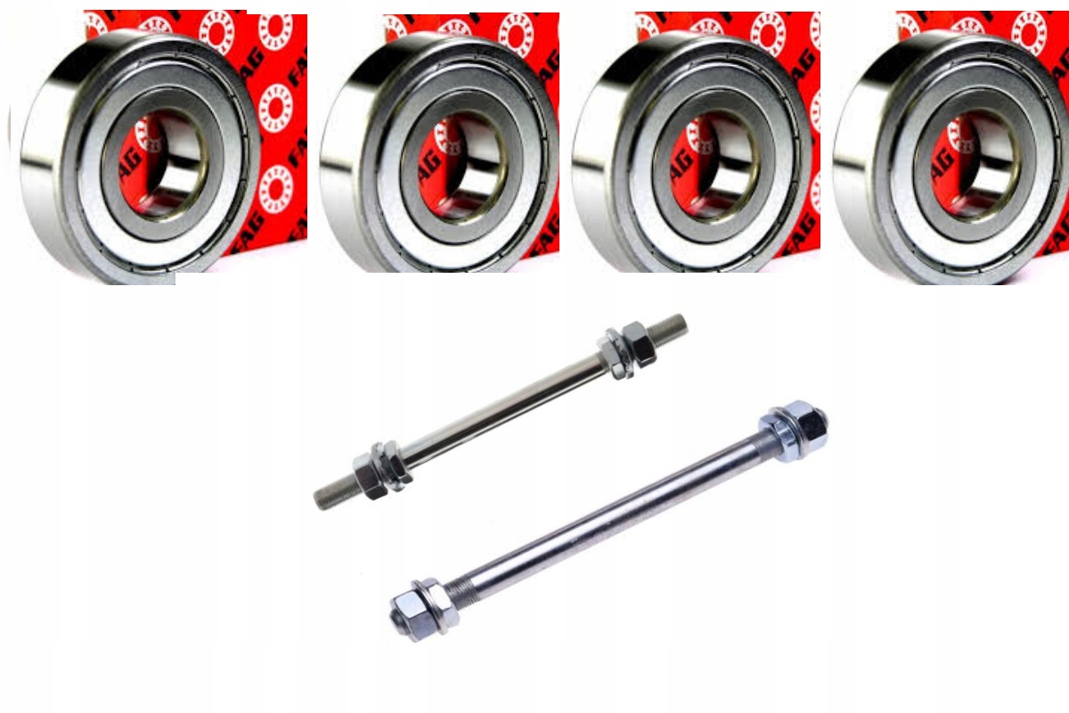 OŚ OŚKA KOŁA PRZÓD TYŁ ROMET KOMAR OGAR + ŁOŻ FAG