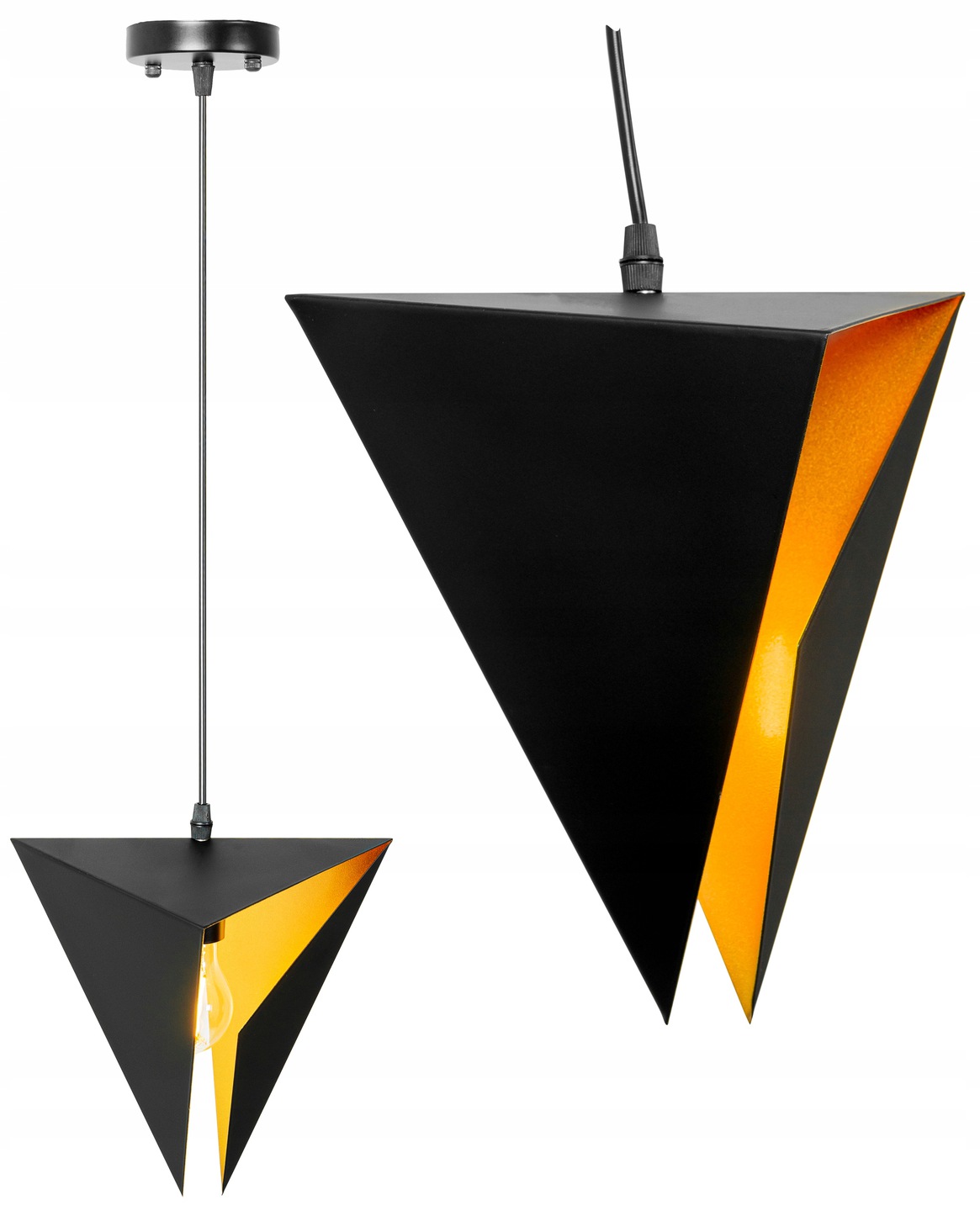 

Lampa Wisząca Geometryczna Trójkąt Loft Sufitowa