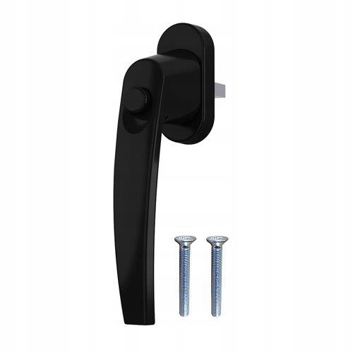 

Klamka z przyciskiem na przycisk Czarna Czarne