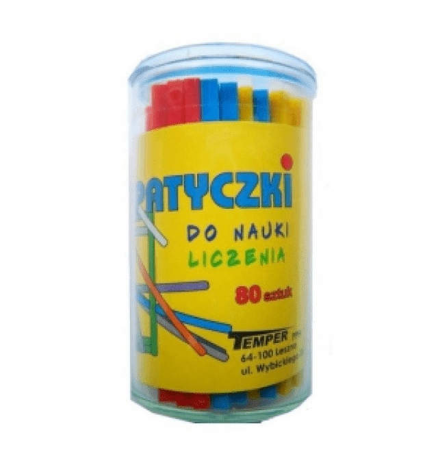 

Patyczki do nauki liczenia 80 patyczków w 4 kolor
