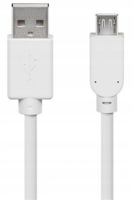 Kabel 1,8 m Usb A Micro-USB B Biały Goobay 95143