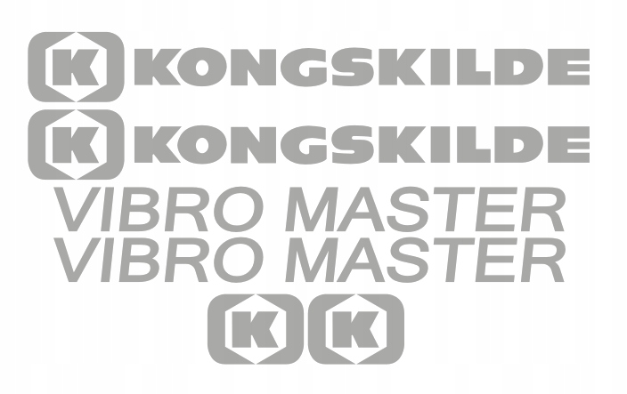 Samolepky Kongskilde Vibro Master