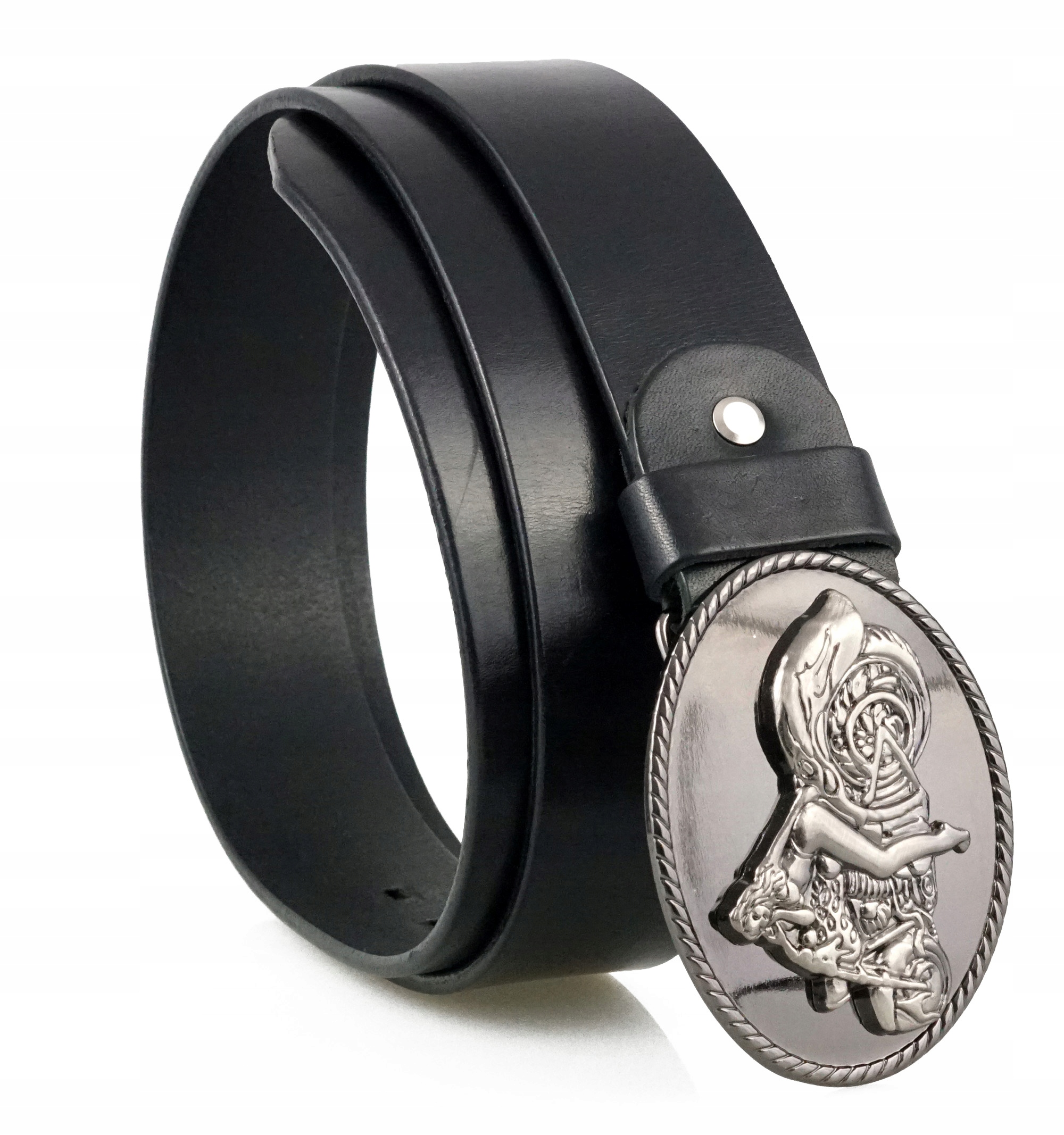 

Skórzany Pasek Do Spodni 4 CM Czarny Motocyklisty