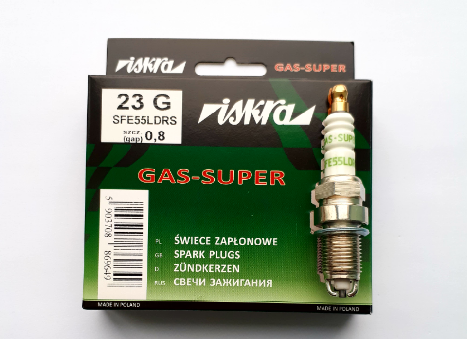 

Świece Iskra 23G Lpg Astra 1,4 1,6 Corsa Vectra