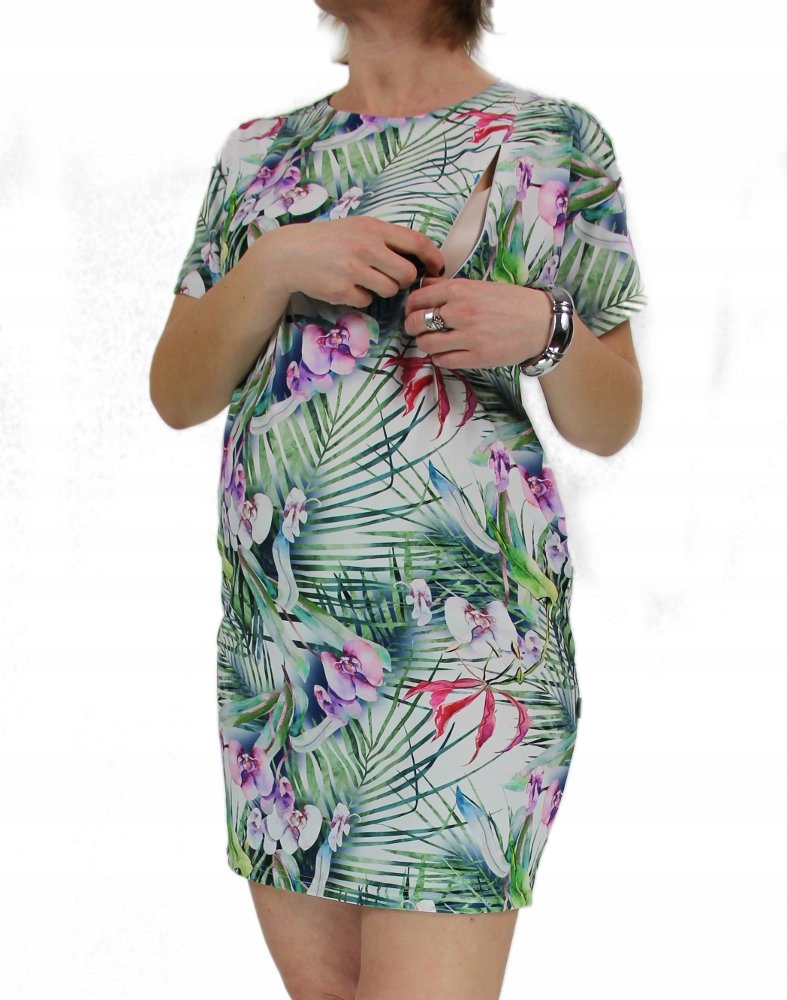 novinka Šaty Těhotenství/krmení L/XL