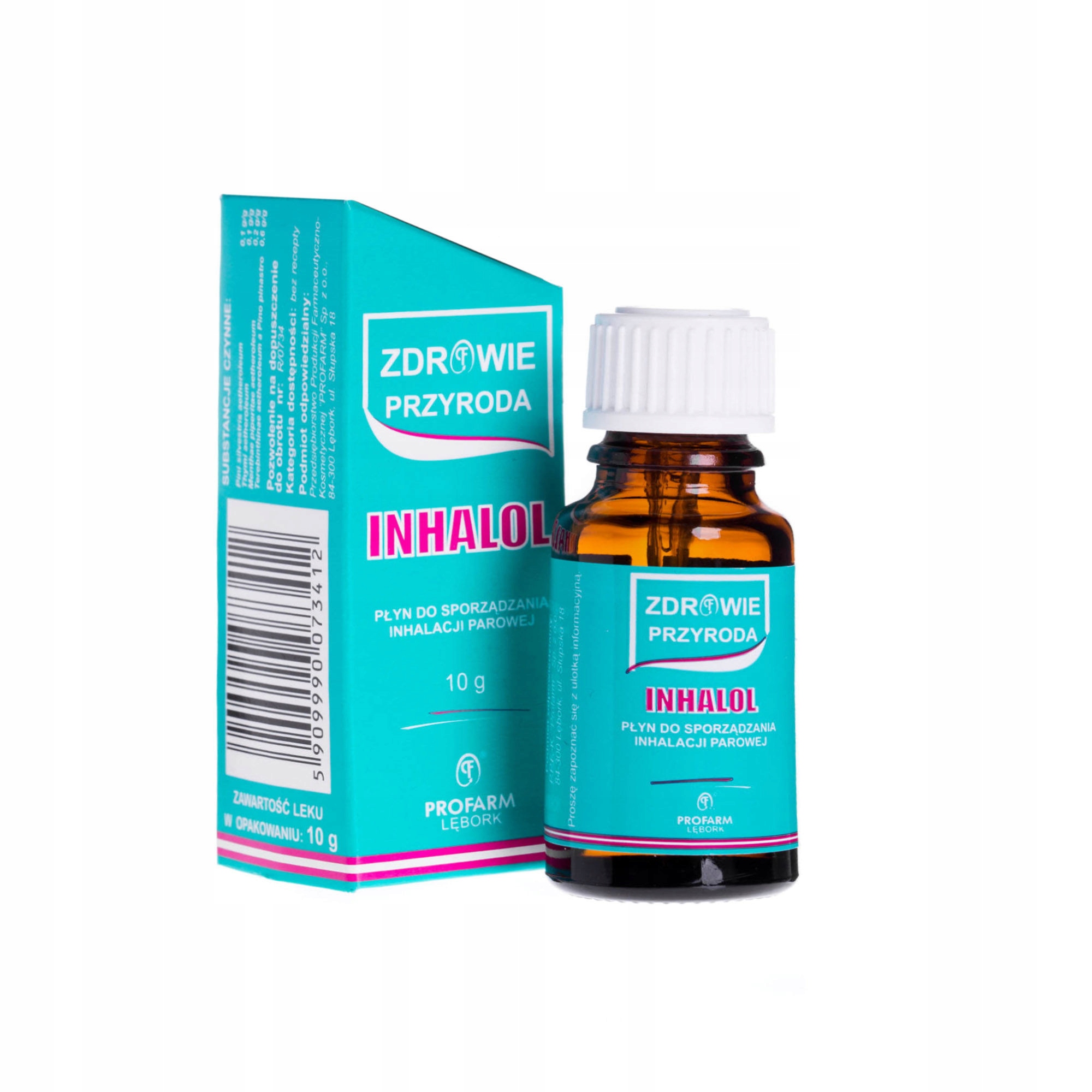 

Inhalol płyn do inhalacji parowej 10g Katar Zatoki