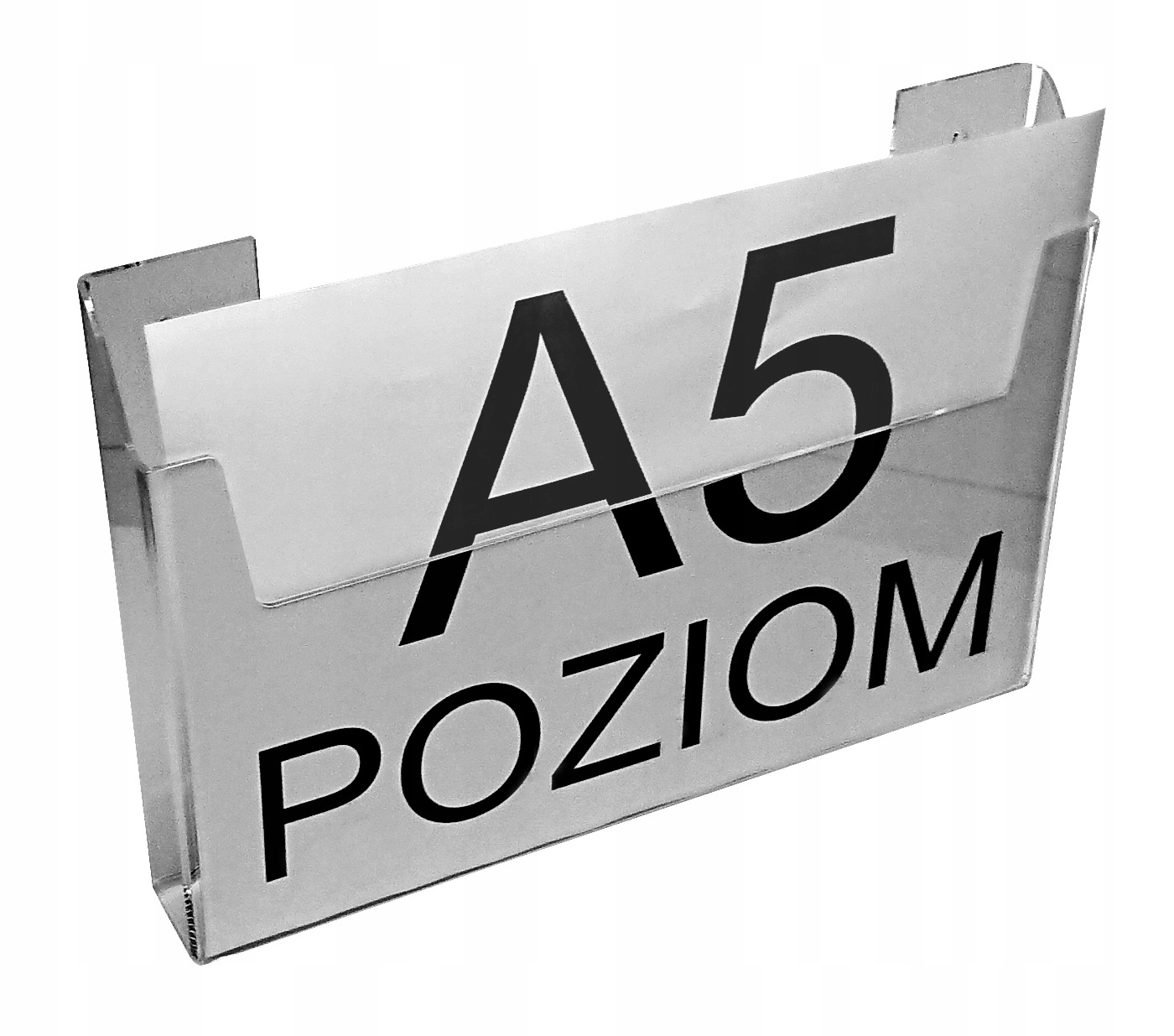 Kieszeń wisząca na ulotki A5 Poziom z plexi pleksi Marka bez marki