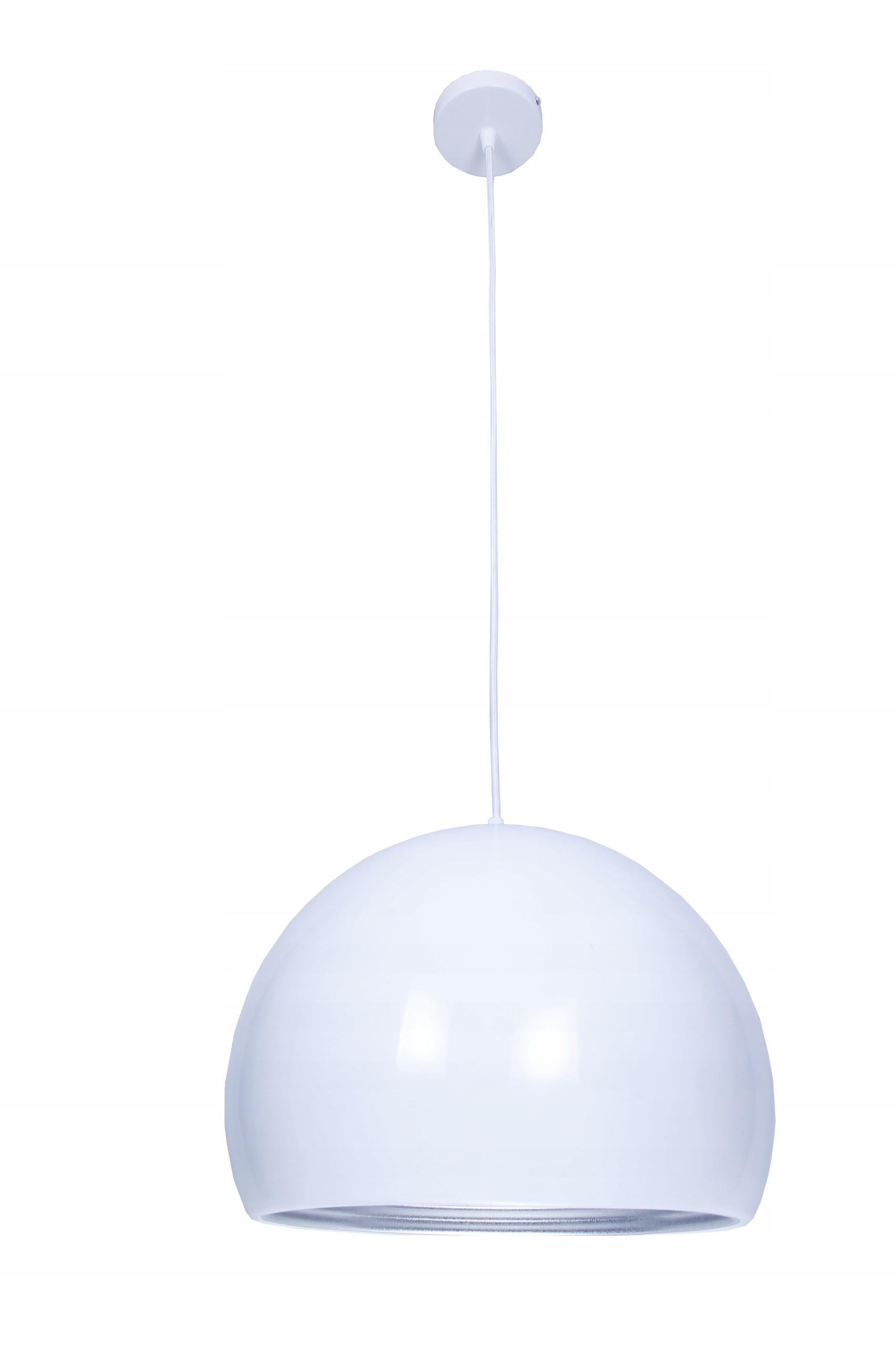 

Lampa sufitowa wisząca kula biała Led E27 B7109