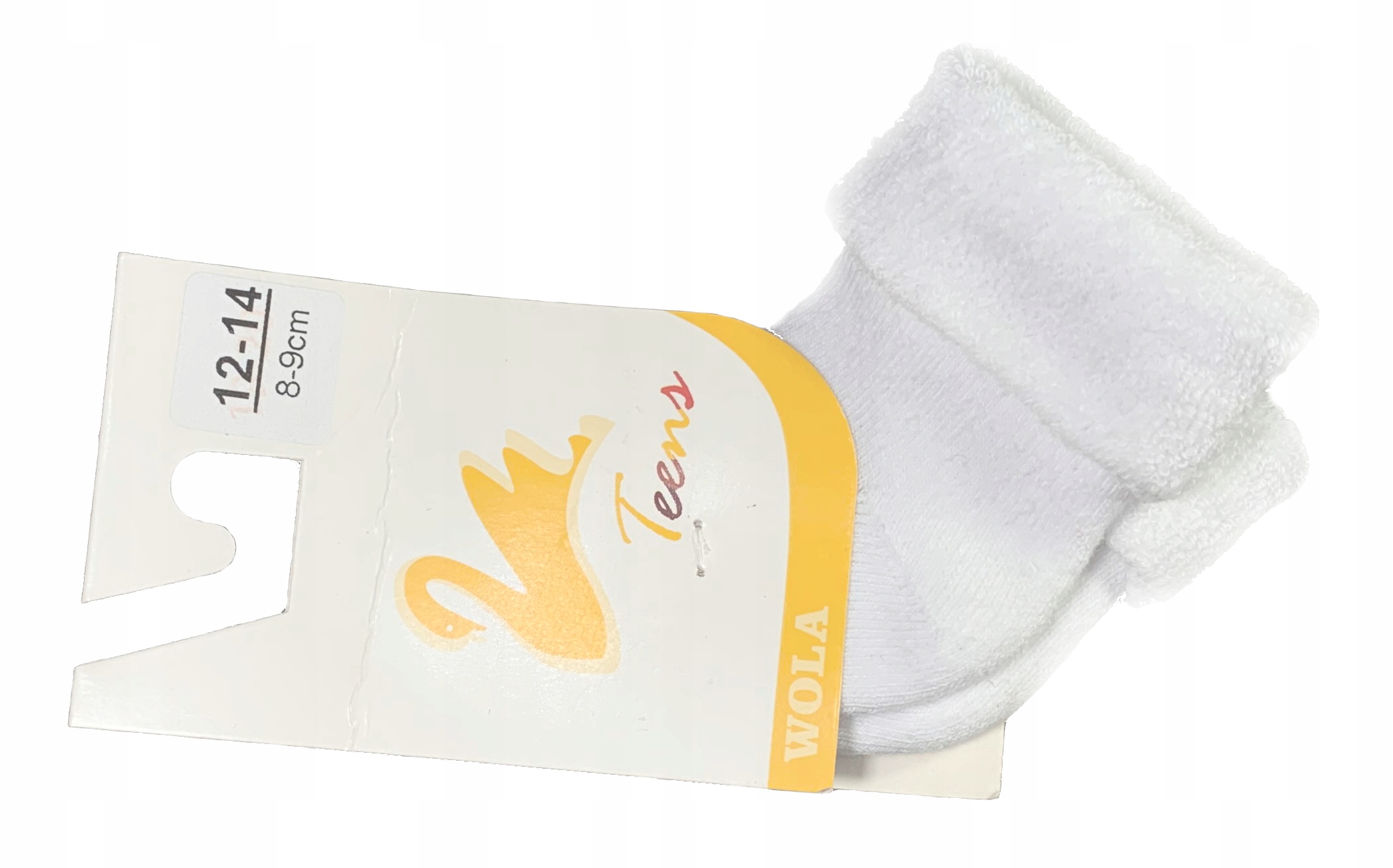 

Skarpetki białe frotowe ciepłe 8-9 cm 12-14 0-2 m