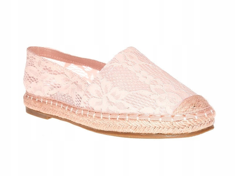 ESPADRYLE DAMSKIE AŻUROWE M-510 Pink r.39
