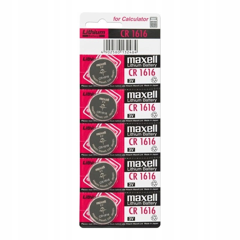 

5 x Bateria Cr 1616 Maxell cana za 5szt