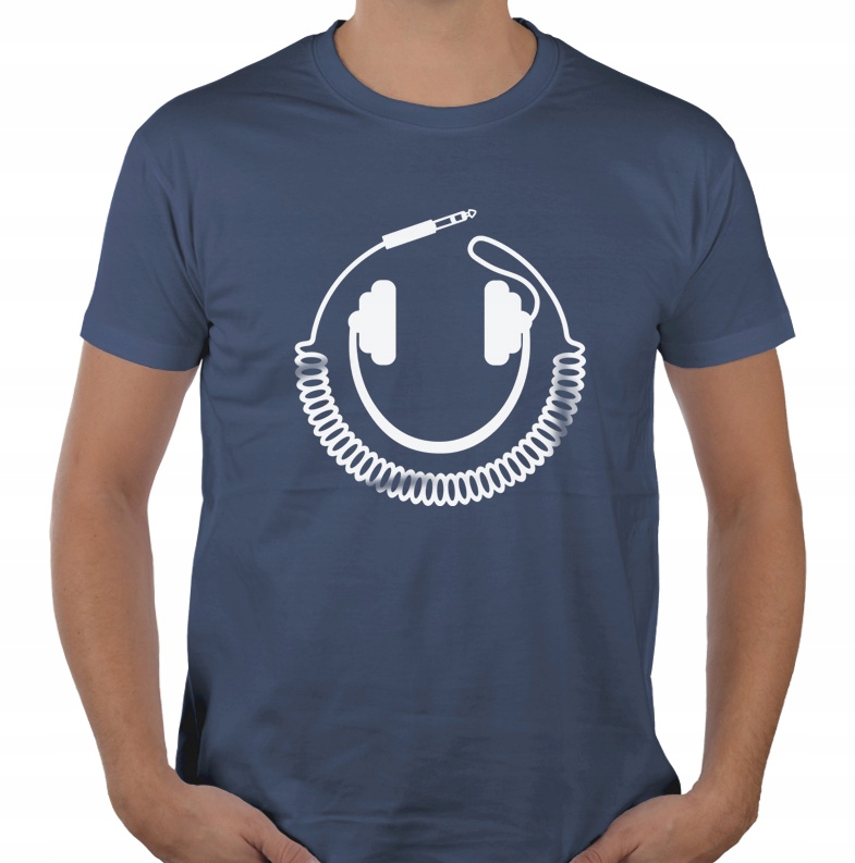 

Koszulka Headphones śmieszne muzyczne Dj L