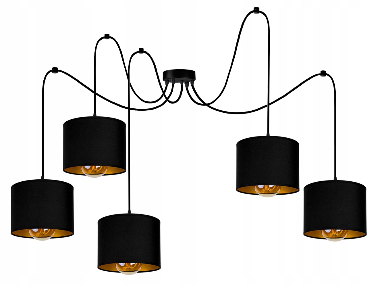 

Lampa Wisząca Sufitowa Żyrandol Loft Abażur Pająk