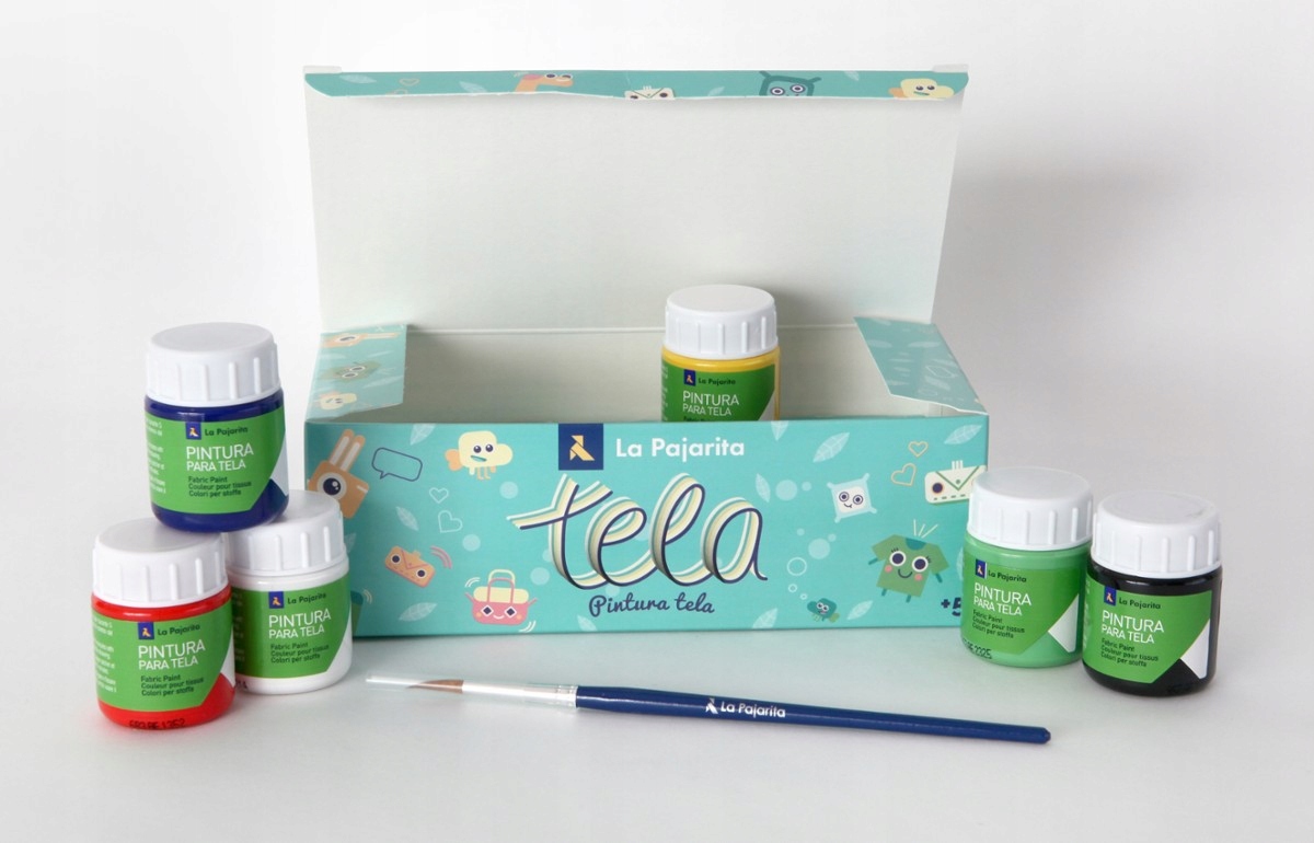 Sada barev na textil 6x25 barvy oblečení triček