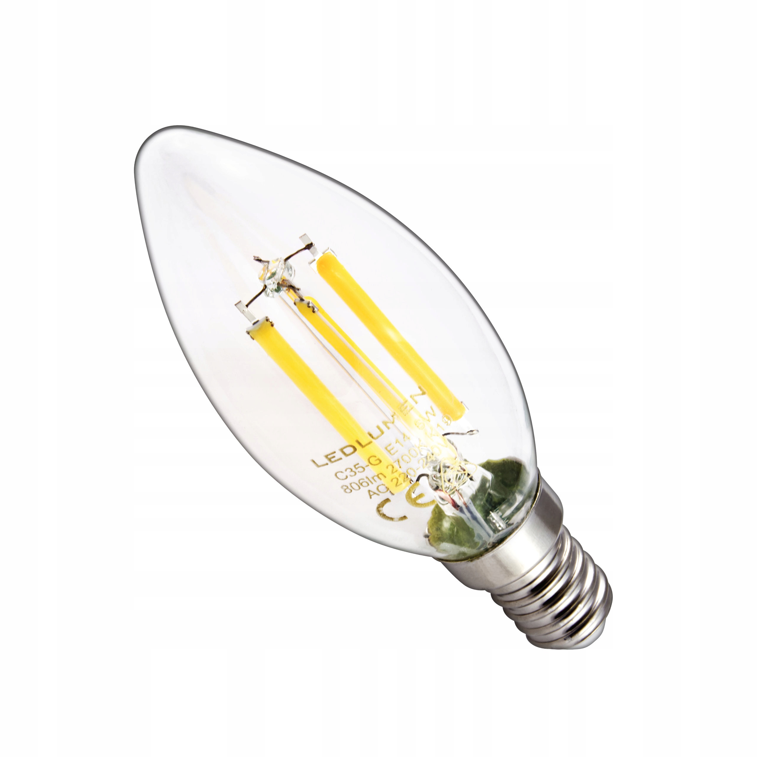 

Żarówka Świeczka E14 6W=60W Led Filament Neutralna