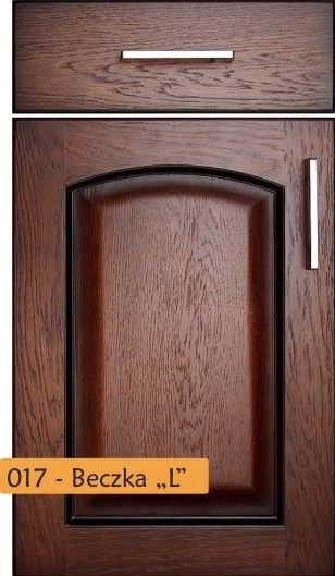 "Beczka L", fronty fornirowane