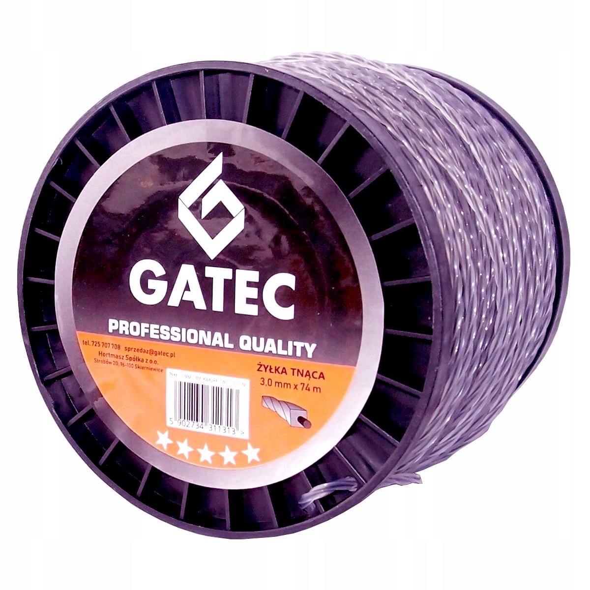 

Żyłka tnąca do głowicy kosy spalinowej 3,0 mm/74 m