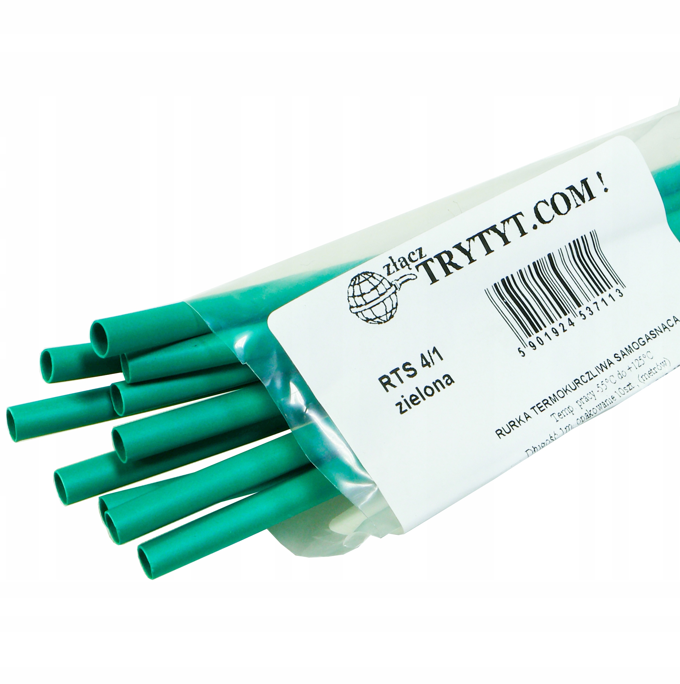 10x RURKA KOSZULKA TERMOKURCZLIWA 4 1 RTS zielony