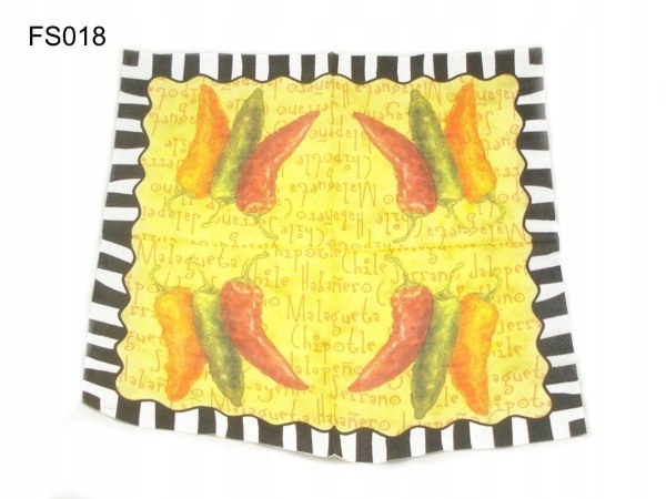 SERWETKI PAPIEROWE WINO PRZETWORY 33x33 cm 20szt Długość 33 cm