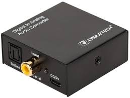 

Konwerter Optyczny Toslink Coax 2xRCA Cinch +kable