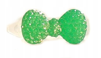 

Spineczki Kokardki Diamenciki Spinki Neon Zielone