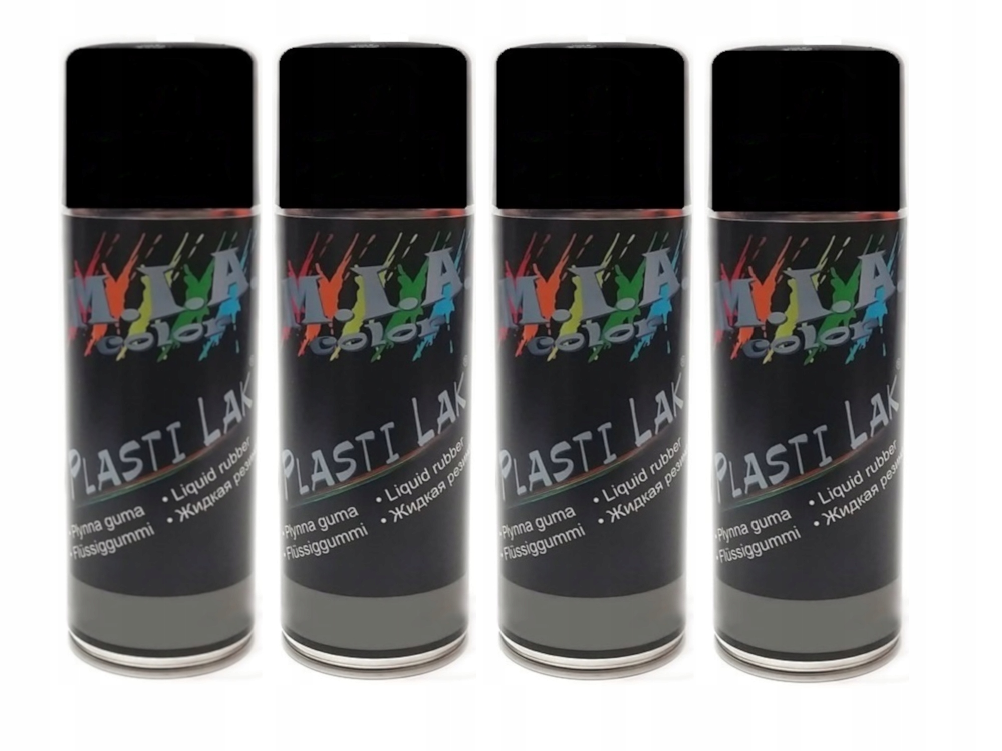 PLASTI LAK 4x SPRAY 400ml PÓŁPOŁYSK POWŁOKA GUMOWA