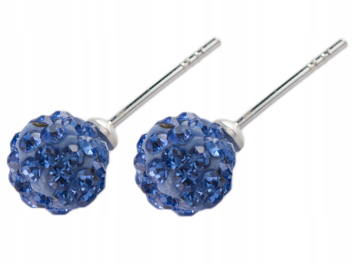 

Versil kolczyki Swarovski kulki 8 mm Srebro 925