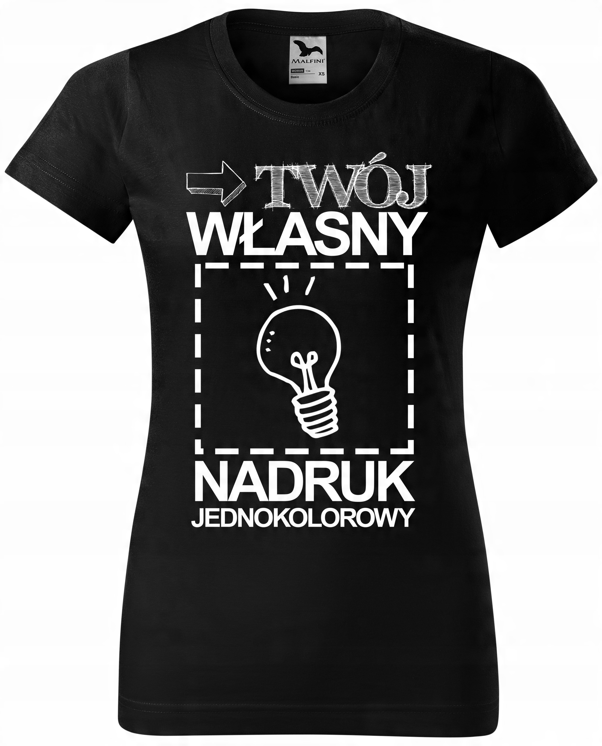 

Koszulka koszulki z Własnym Nadrukiem napisem XXL