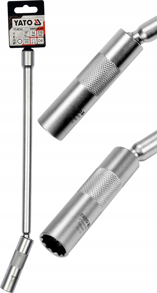 

Klucz Do Świec 14mm Z Przedłużką 3/8 I Magnesem