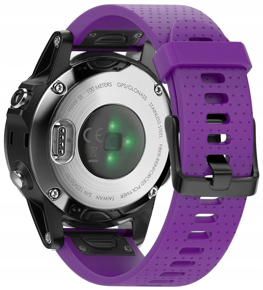 

Fioletowy Silikonowy Pasek Garmin Fenix 6S Pro