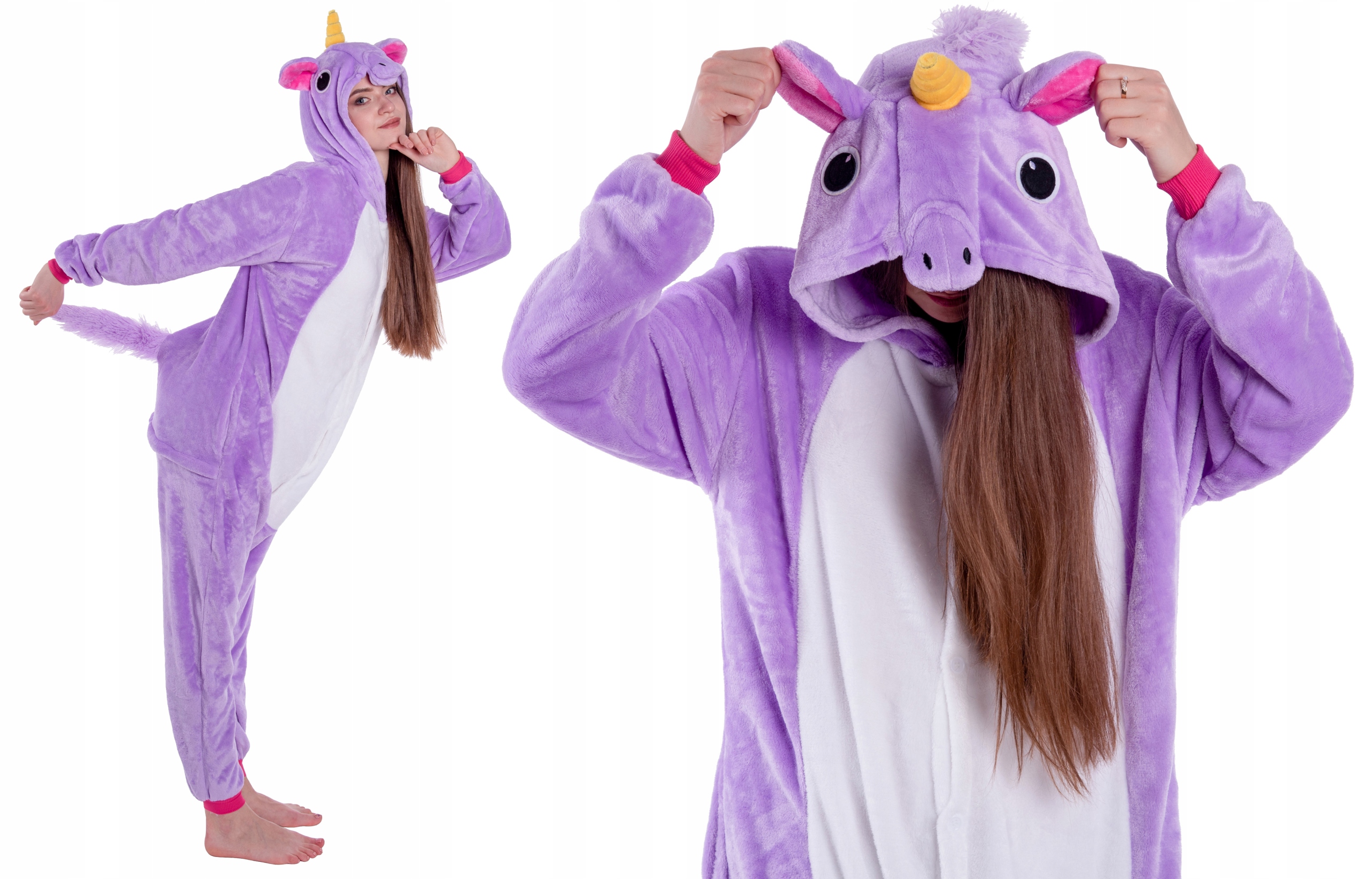 

Jednorożec Piżama Dzieci Kigurumi Onesie 110