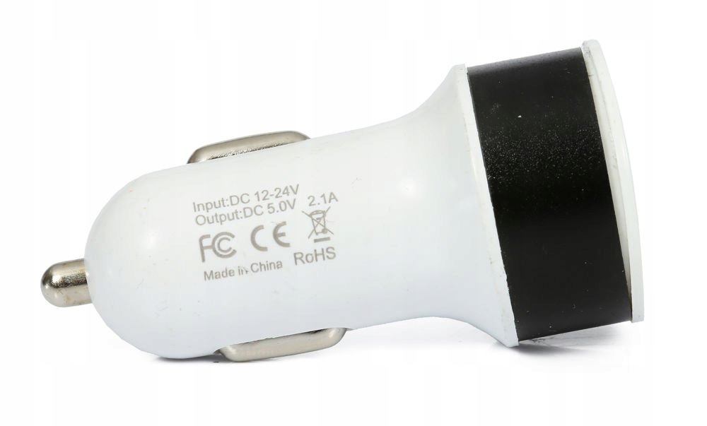ŁADOWARKA SAMOCHODOWA 2xUSB 2.1A 5 KOLORÓW 12/24V Producent inny