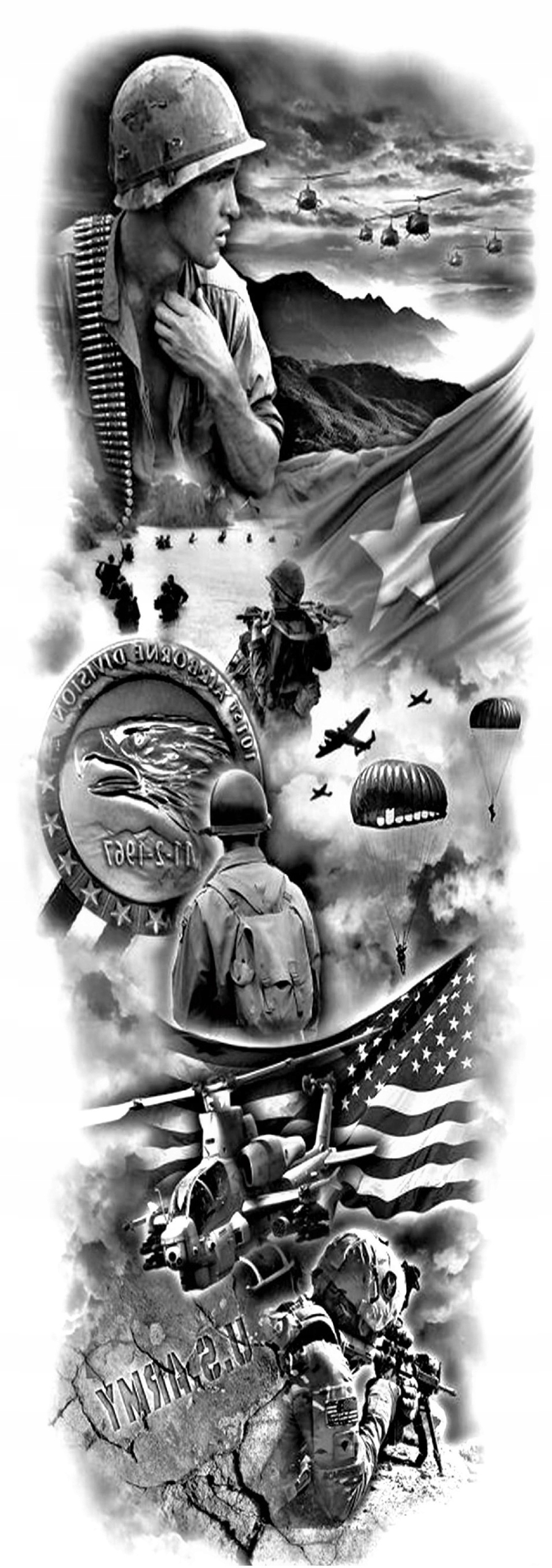 TATUAŻ ZMYWALNY TYMCZASOWY RĘKAW DUŻO WZORÓW Marka Tattooland