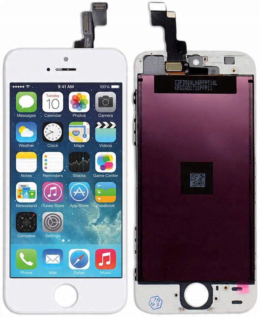 

LCD Ekran Digitizer Ramka Szybka iPhone 5s Biały