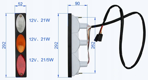 Задний фонарь тележки NISSAN L01 L02 LX
