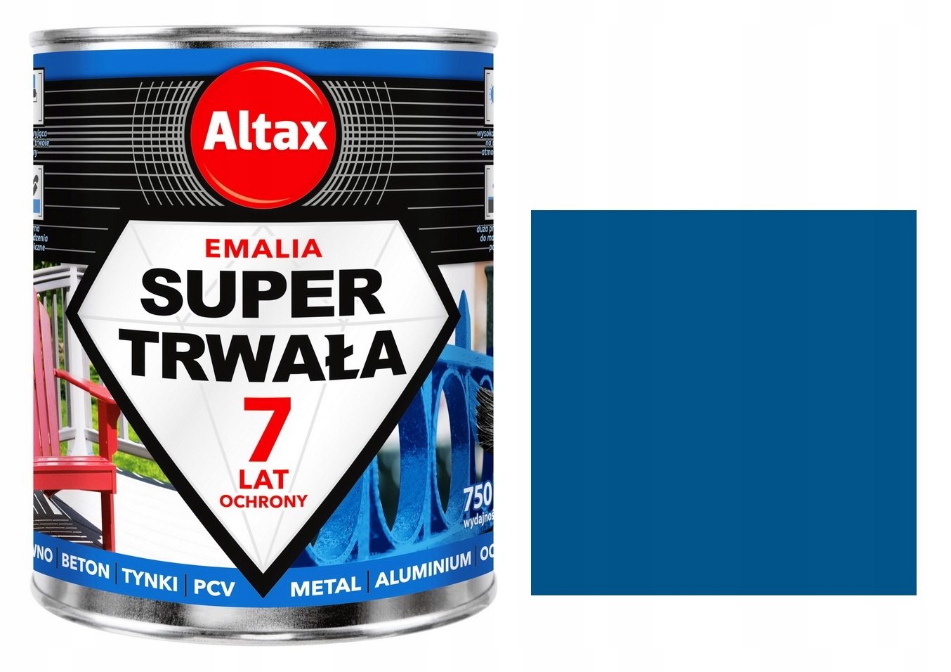 

Altax Emalia Trwała 0,75L Farba Lazur