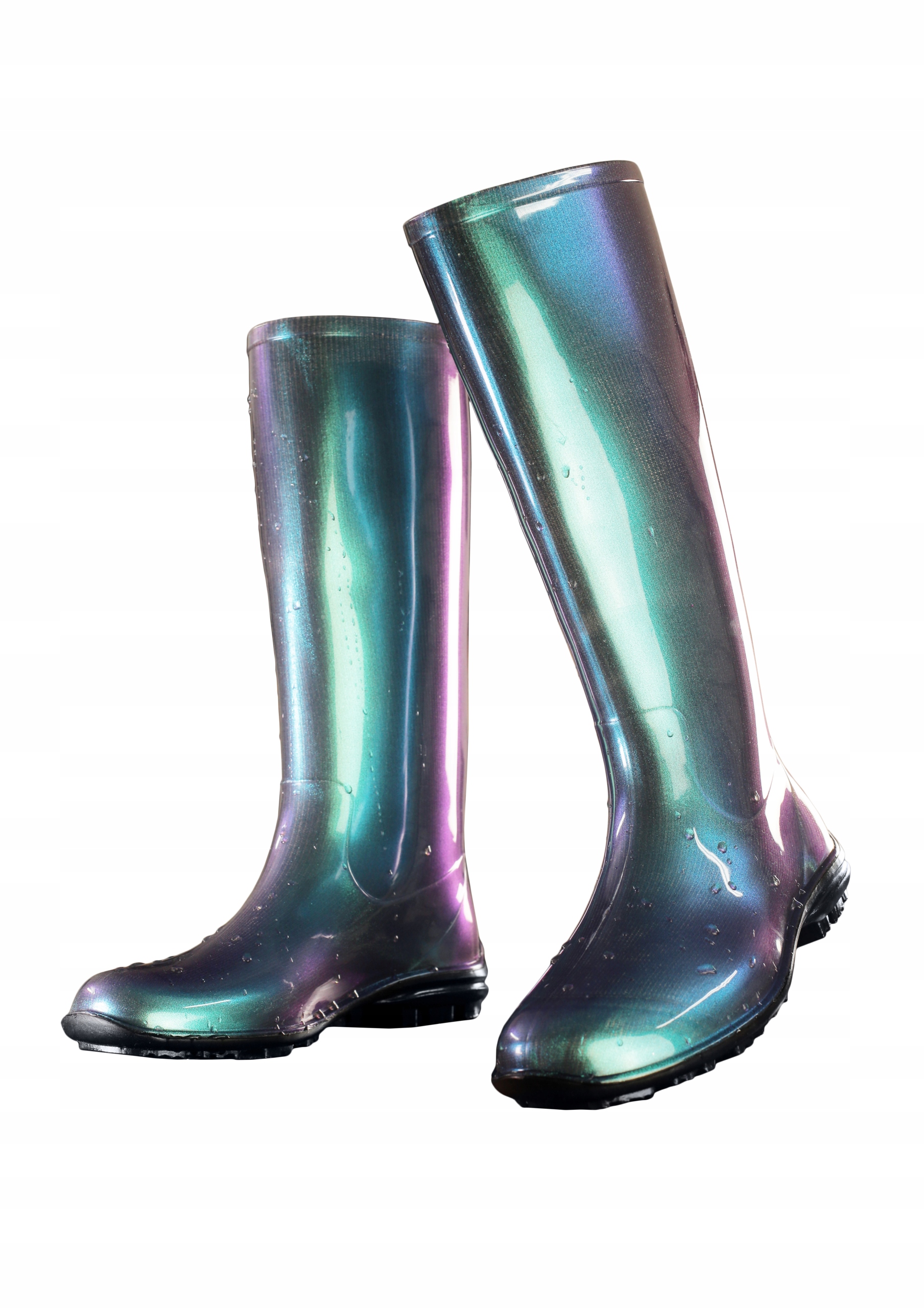 Kalosze Damskie Wysokie Buty Lekkie Kameleon PVC Oryginalne opakowanie producenta folia